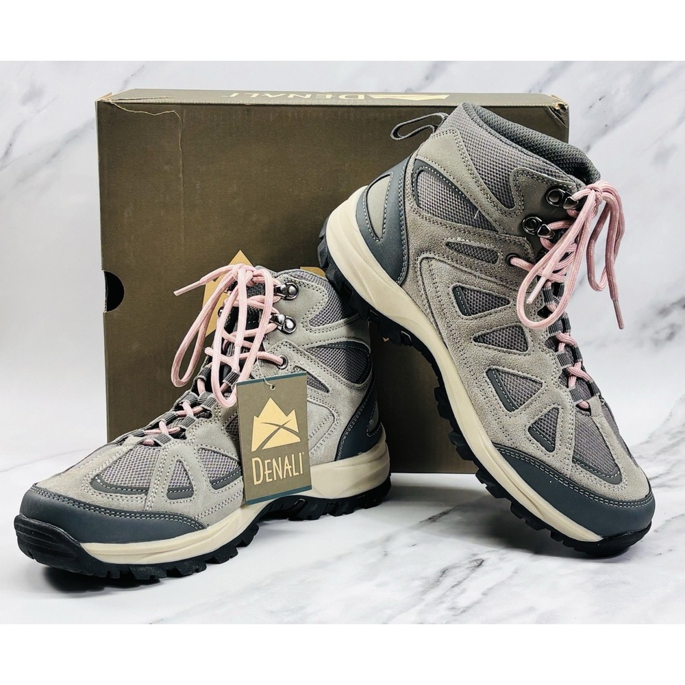 Denali Outback Women's Hiking Boots Size 9 Gray/Pink NWT Trail Boots